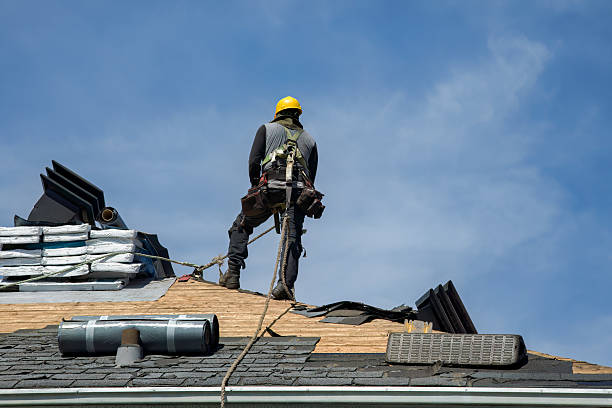 Professional Roofing technician working in Eastville, VA